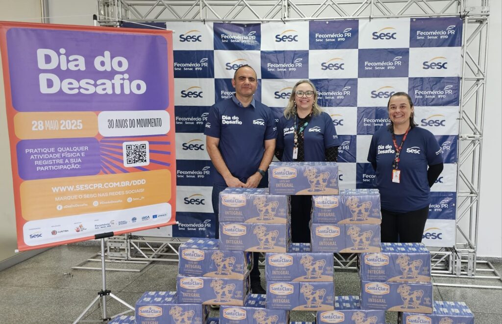 Associado ao Sinca PR, Arovel Logística e Distribuição doou 240 litros de leite ao Sesc PR